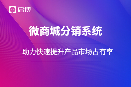 微商城分銷系統，助力企業快速提升產品市場占有率