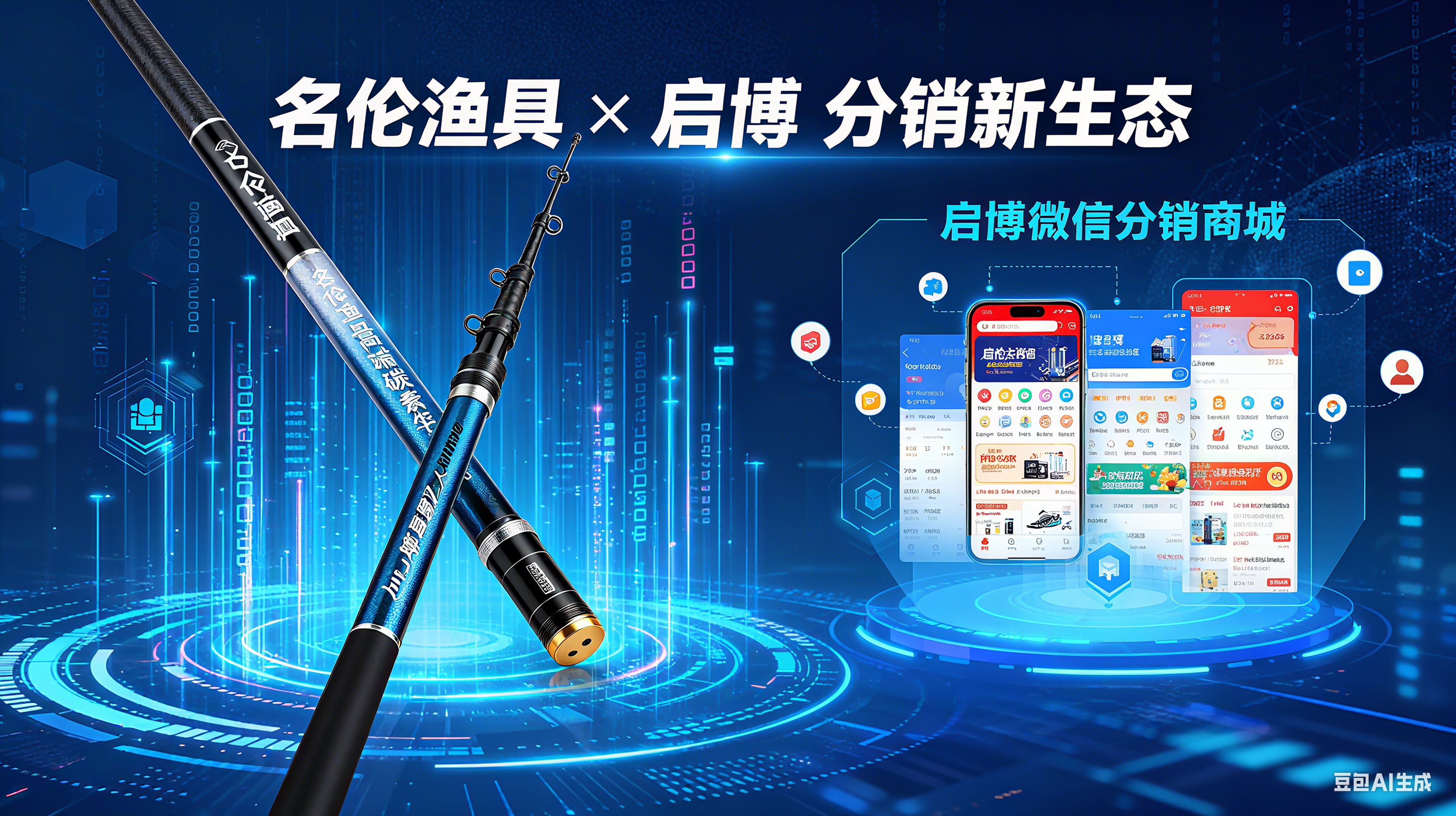 名伦渔具牵手启博！微信分销商城玩出 4 大新花样，经销商分润效率翻番