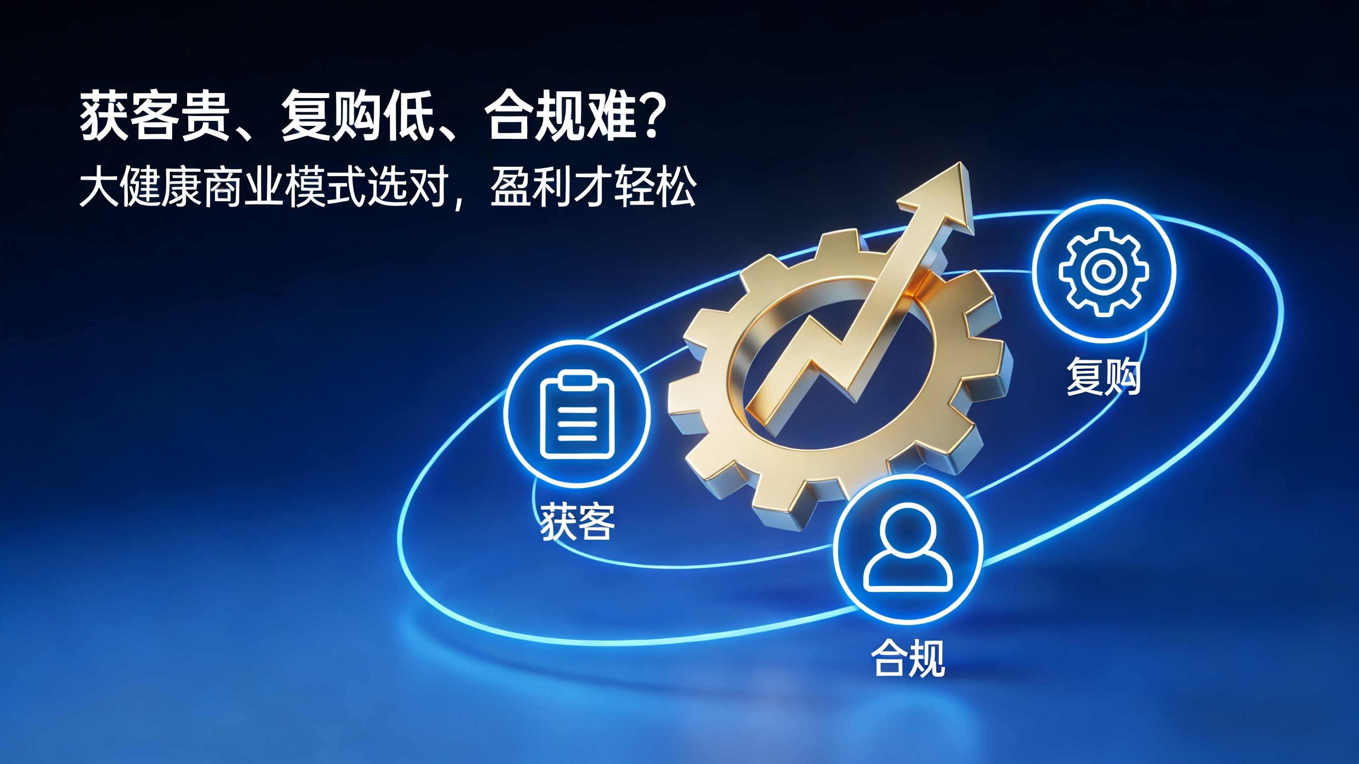 获客贵、复购低、合规难？大健康商业模式选对，盈利才轻松