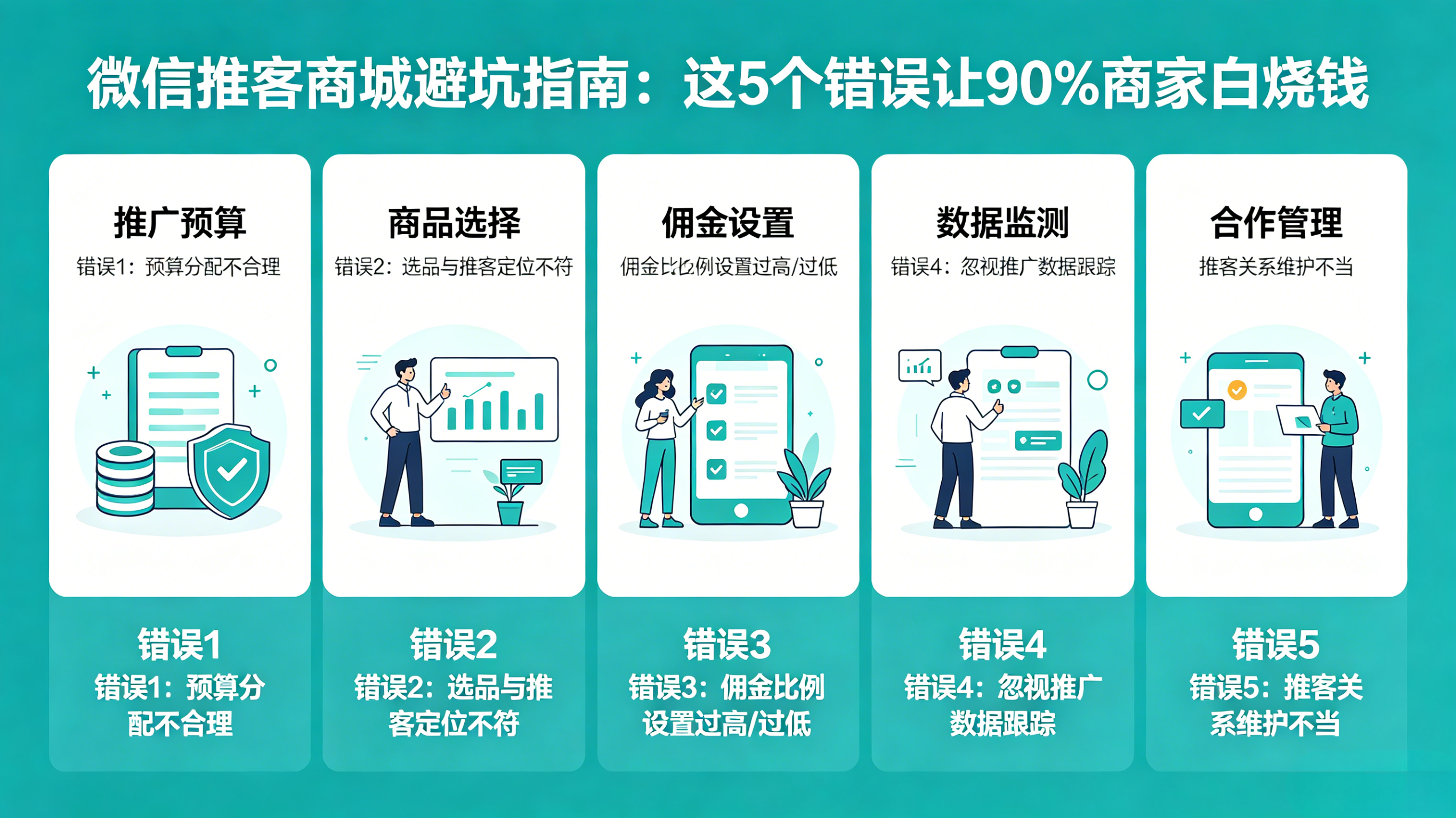 微信推客商城避坑指南：这5个错误让90%商家白烧钱