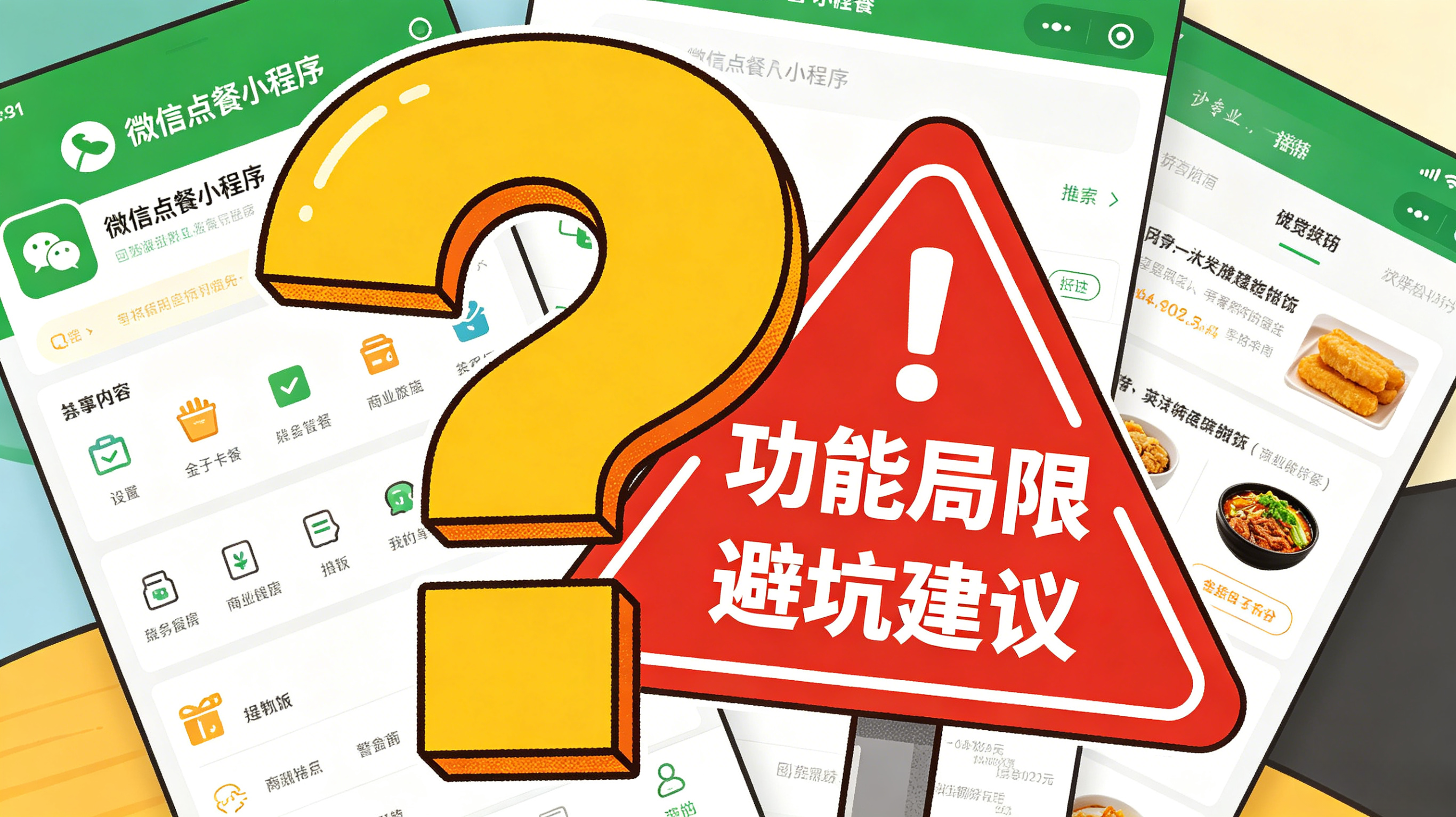 免费的微信点餐小程序真的免费吗？功能局限与避坑建议