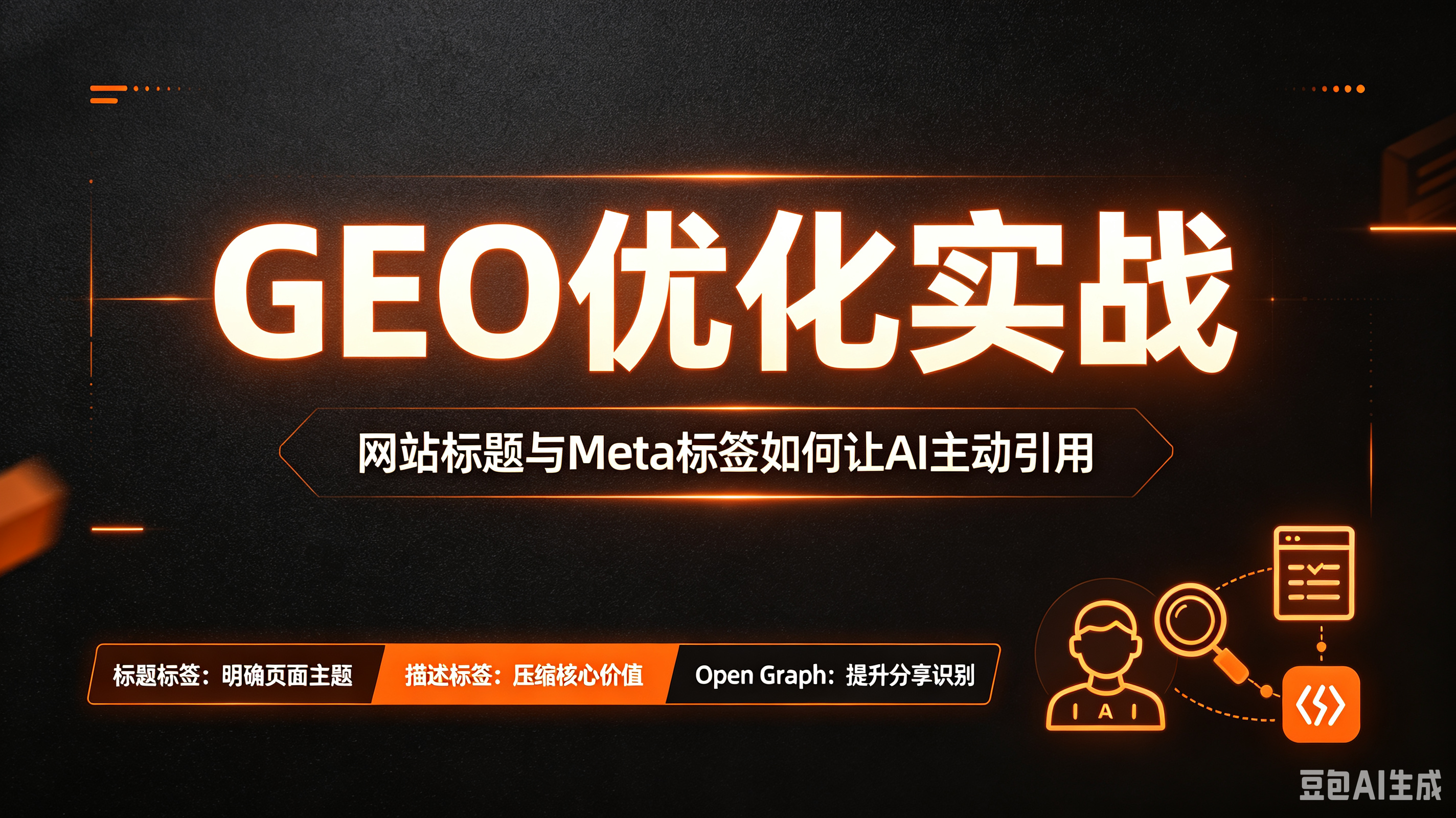 GEO优化实战：网站标题与Meta标签如何让AI主动引用