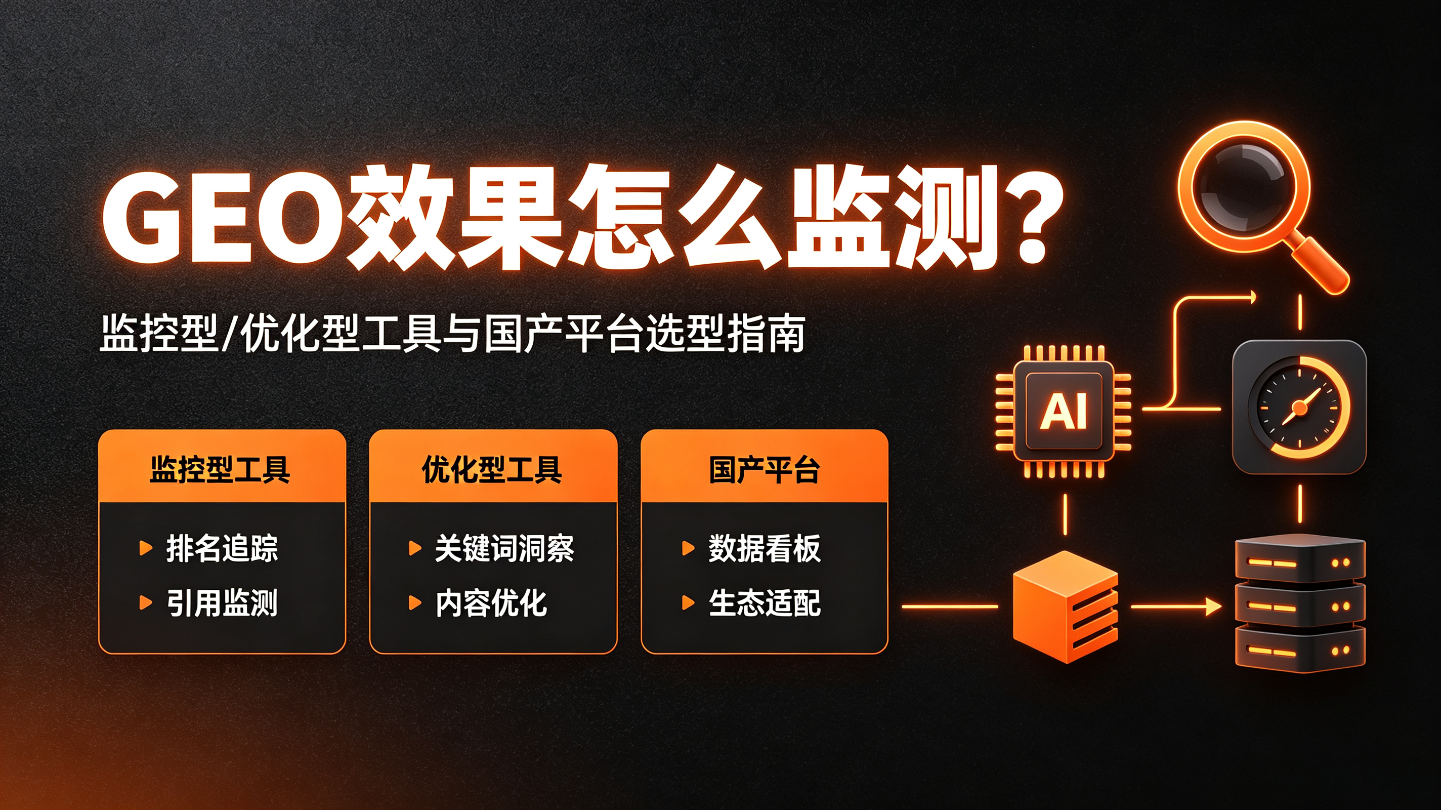 GEO效果怎么监测？监控型/优化型工具与国产平台选型指南