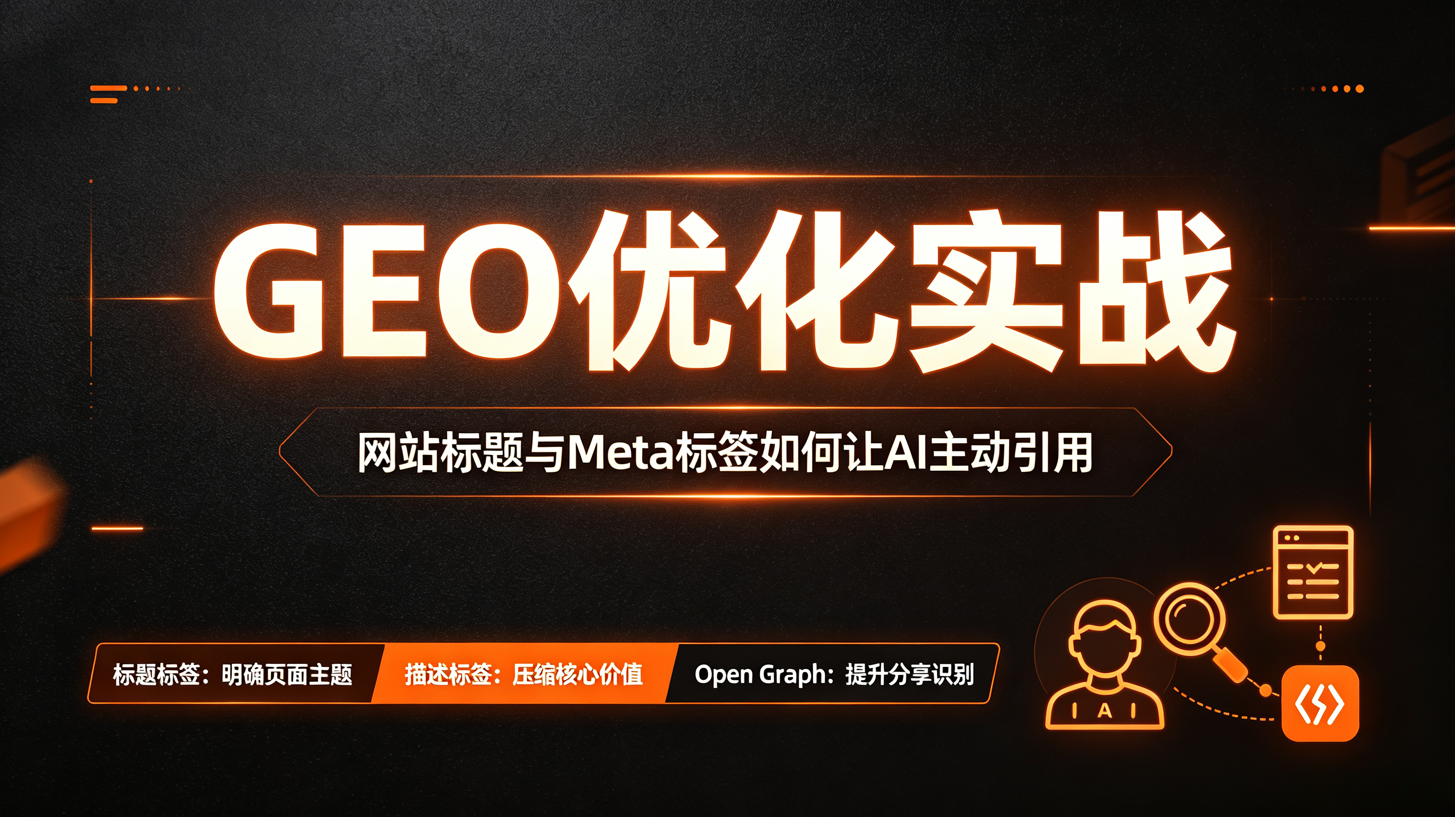 GEO优化实战：网站标题与Meta标签如何让AI主动引用